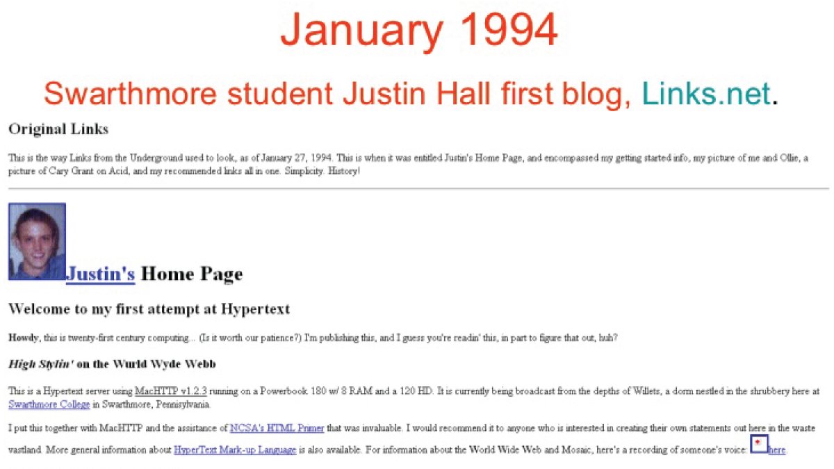 What a weblog actually felt like — placeholder